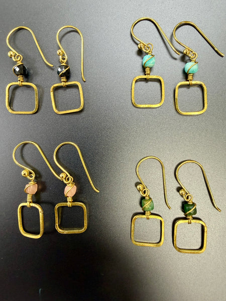 Mariah Earrings : Semi-Precious Stone Earrings Made in PDX