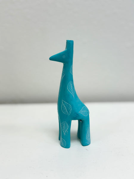 Soapstone Giraffe: Handcarved Miniature Sculpture