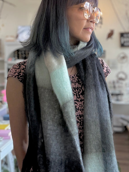 Zoe Plaid Blanket Scarf