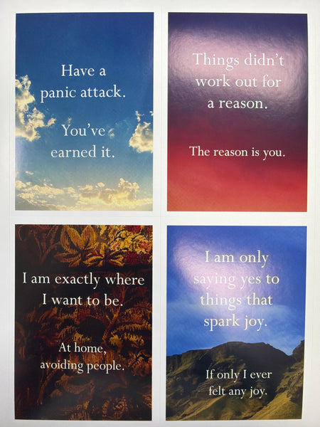 Disappointing Affirmations Sticker Book: 100+ Stickers to Stick Wherever