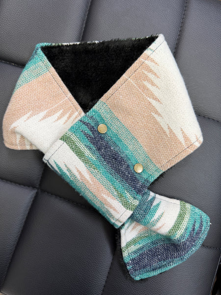 The Traveller Pull-Through Snap Button  Wrap Scarf