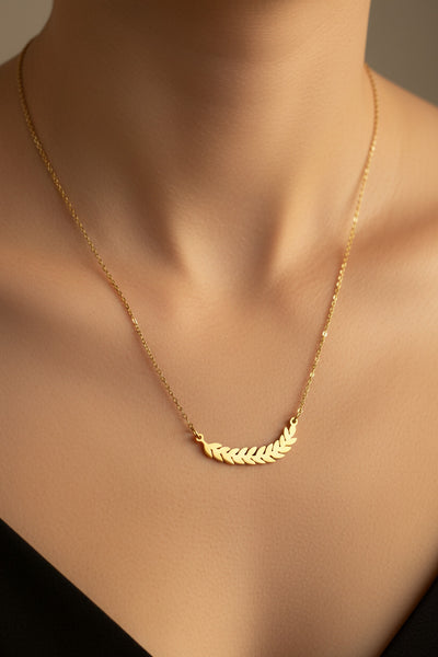 Gold Leaves Charm Necklace