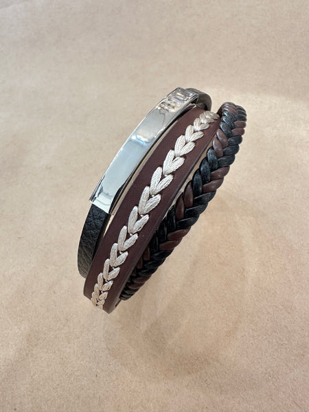 Hearttrop Multi Strands Genuine Leather Bracelet