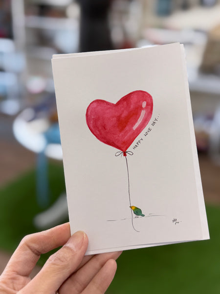 Handmade Watercolor Greeting Card By Nina Hand