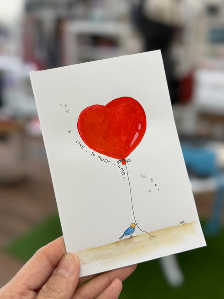 Handmade Watercolor Greeting Card By Nina Hand