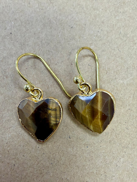 Handmade Heart Drop Earrings Handmade In USA