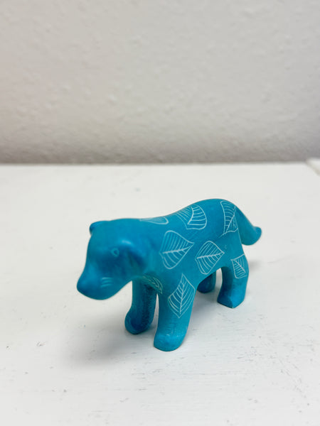 Handmade Soapstone Dogs /Hand Carved Miniature Figurines/Sculptures