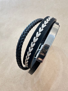 Hearttrop Multi Strands Genuine Leather Bracelet