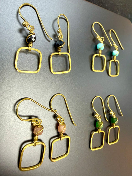 Mariah Earrings : Semi-Precious Stone Earrings Made in PDX