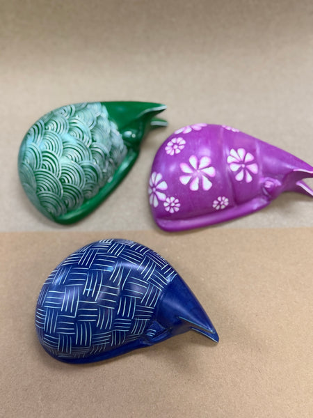 Handmade Soapstone Sleeping Cat Paperweight/Hand Carved Miniature Figurines/Sculptures