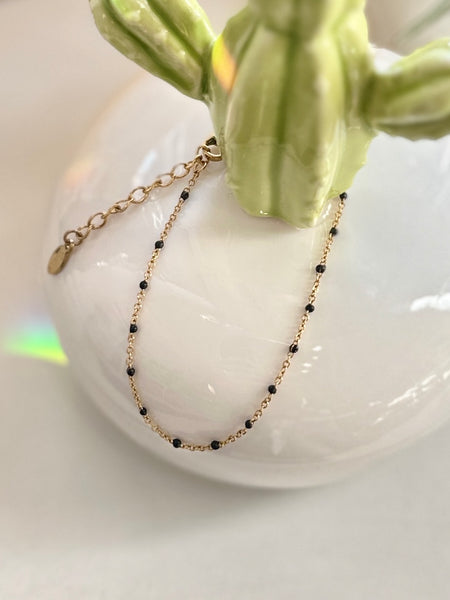 Delicate Dainty Semi Precious Seed Beads Bracelet
