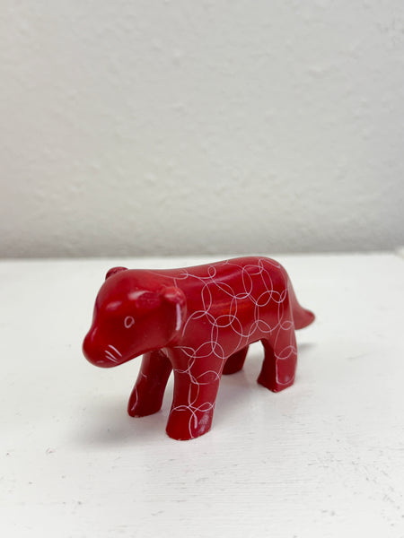 Handmade Soapstone Dogs /Hand Carved Miniature Figurines/Sculptures