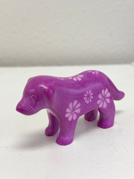 Handmade Soapstone Dogs /Hand Carved Miniature Figurines/Sculptures