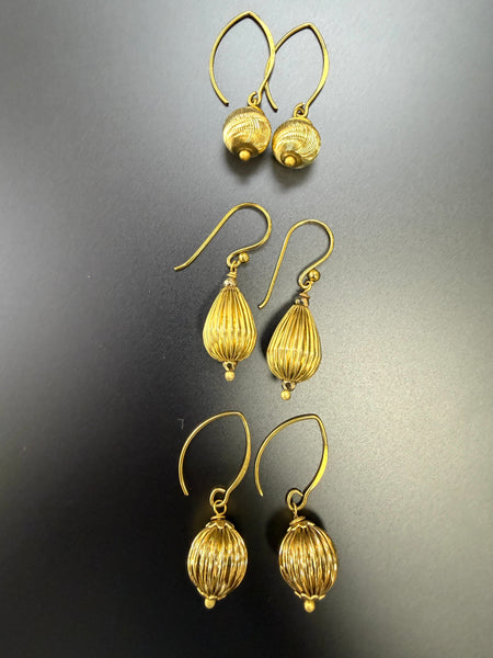 Vintage Inspired Bell Dangle Earrings