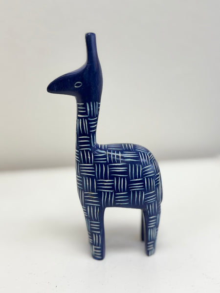 Soapstone Giraffe: Handcarved Miniature Sculpture