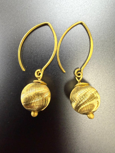 Vintage Inspired Bell Dangle Earrings