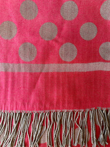 Soft Polka Dot Print Shawl/ Scarves