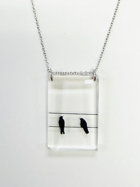 Tall 2 Crows Necklace