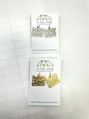 Oregon State Map Earrings