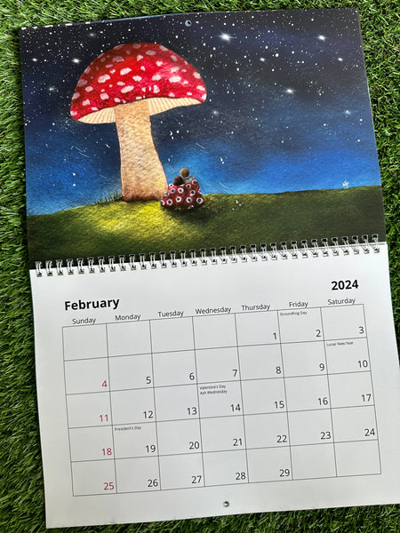 2024 Whimsical Art Wall Calendar by MomentsHaveYou