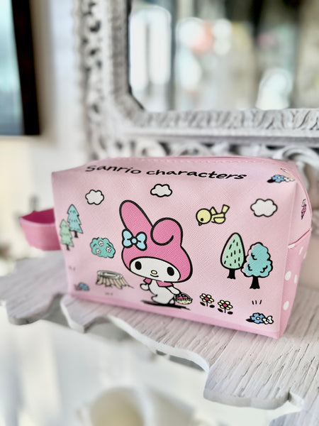 Cute Sanrio Family Makeup Bag