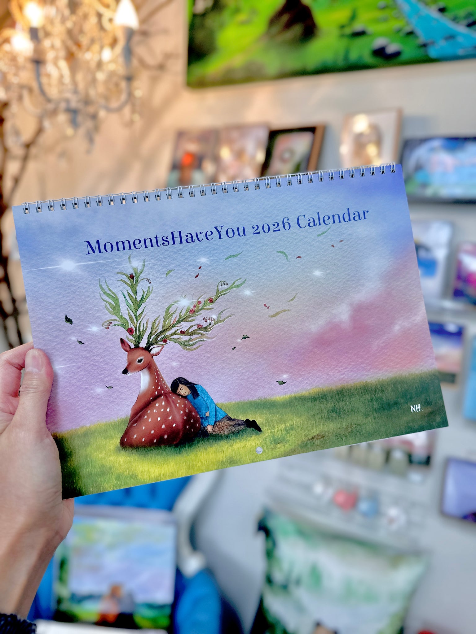 MomentsHaveYou 2026 Whimsical Wall Calendar