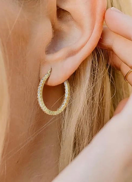 Greta: Hoop Earrings