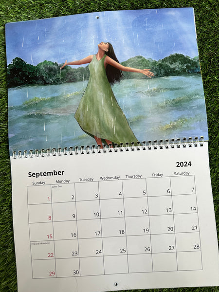 2024 Whimsical Art Wall Calendar by MomentsHaveYou
