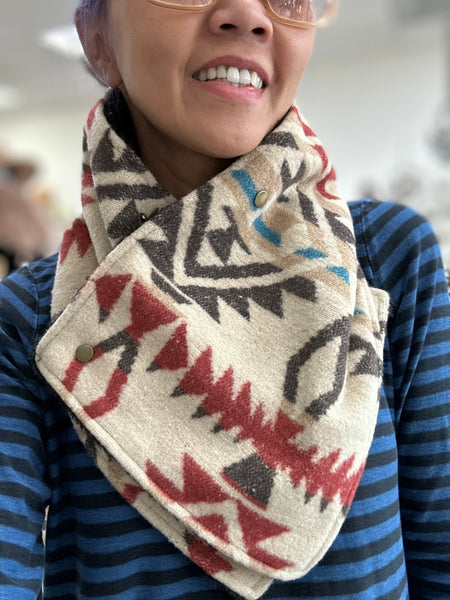 The Traveller Button Snap Wrap Scarf