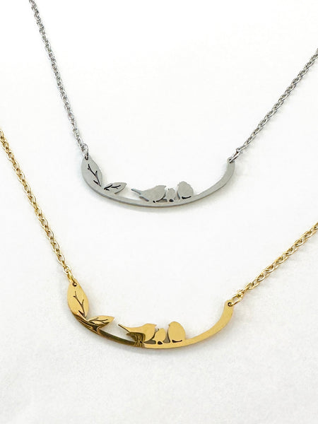 Birds Family Necklace