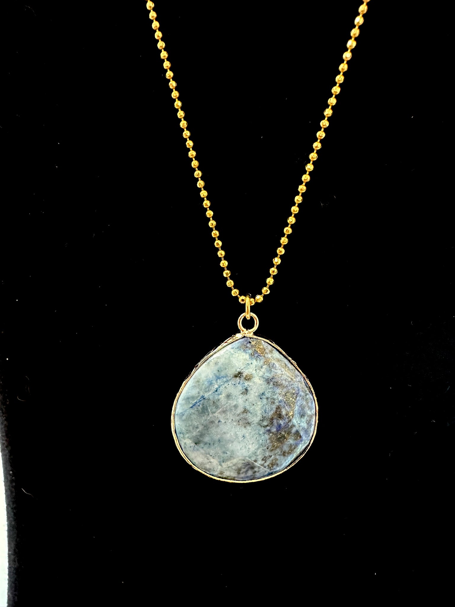 Rain Necklace: Handmade Strone on Long Necklace