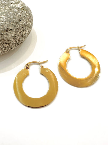 Chica Gold Hoop Earrings