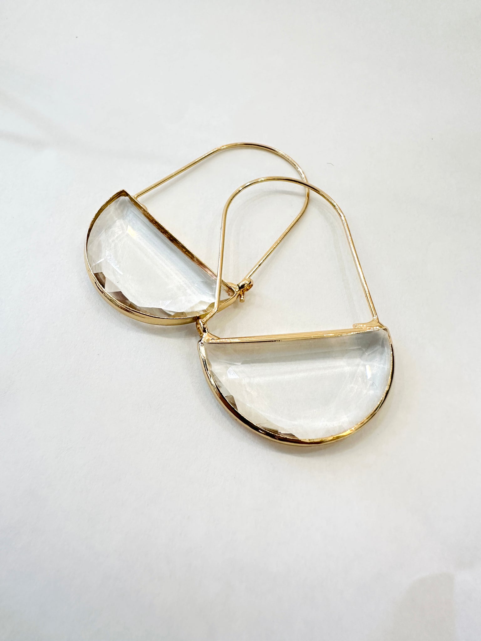 Halfmoon Prism Hoop