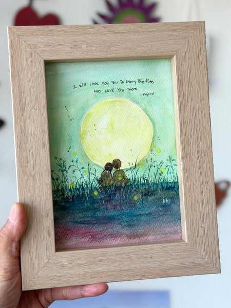 "Love You Always" Original Watercolor Art By Nina Hand