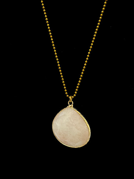 Rain Necklace: Handmade Strone on Long Necklace