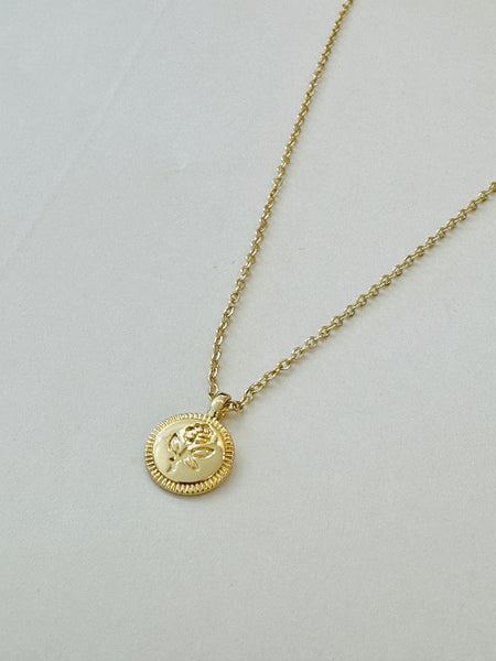 Dainty Rose Gold Charm Necklace