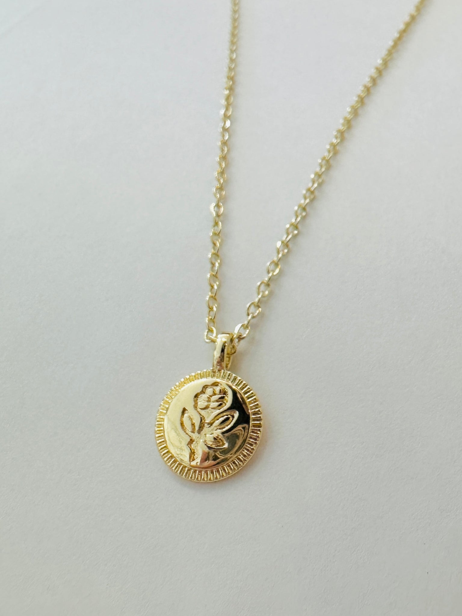 Dainty Rose Gold Charm Necklace