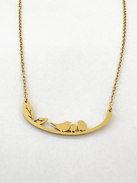 Birds Family Necklace