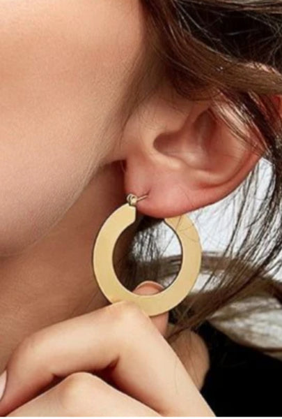 Chica Gold Hoop Earrings