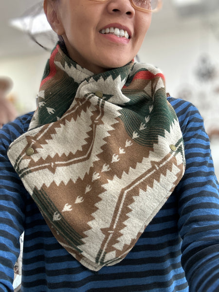 The Traveller Button Snap Wrap Scarf
