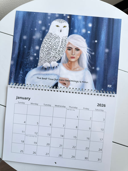 MomentsHaveYou 2026 Whimsical Wall Calendar