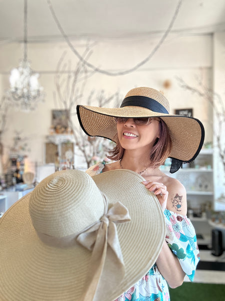 Extra Wide Packable 5.5" Brim Sun Hat: Lucia Hat