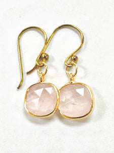 Tike Earrings: Hand-Wired Classic Faceted Semi-Precious Stone Drop Earrings