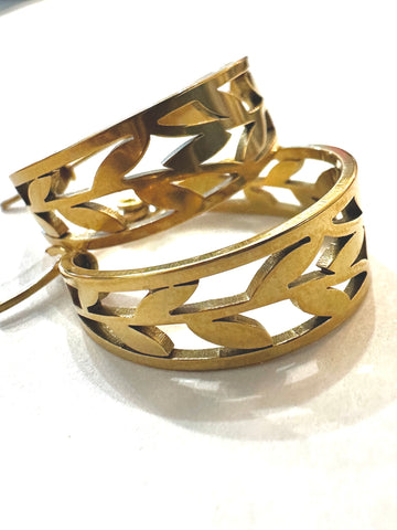 Branch Gold Hoop Earrings