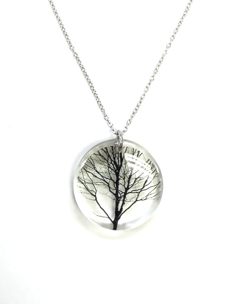 Round Tree Pendant Necklace