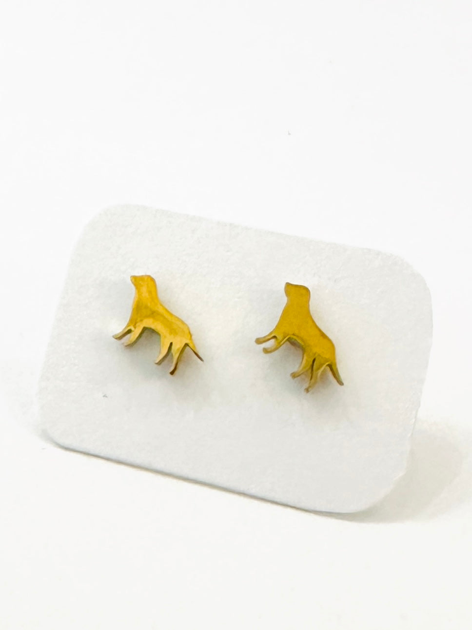 Dainty Dog Stud Earrings