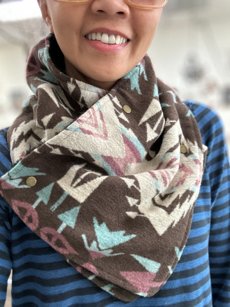 The Traveller Button Snap Wrap Scarf
