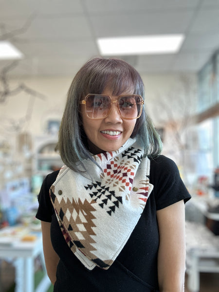 The Traveller Button Snap Wrap Scarf