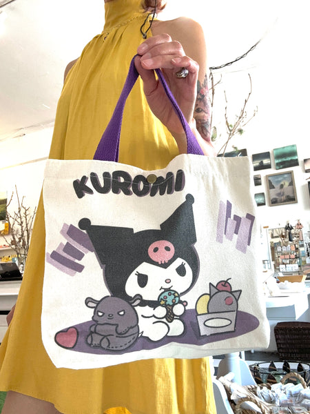 Sanrio Kuromi Canvas Bag/ Small Tote Bag