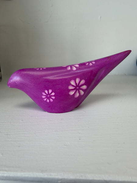 Hand Carved Soapstone Bird... Paperweight / Hand-Carved Miniature Figurine / Sculpture